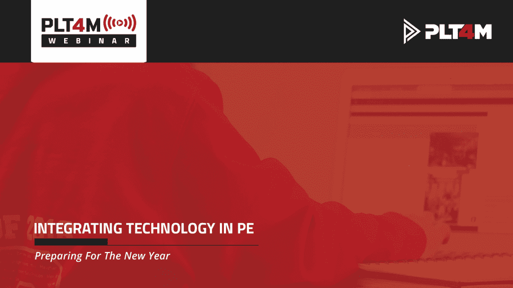 Integrating technology in PE slides.