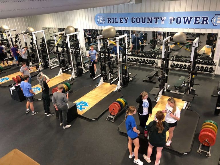 Riley County weight room.