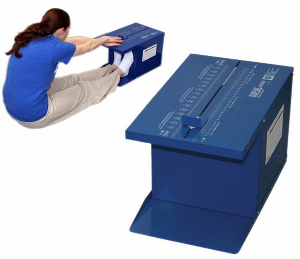 Sit and reach machine.