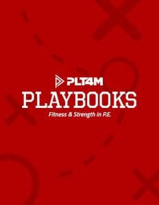 PLT4M playbooks page describing a day in the life of a PE teacher.