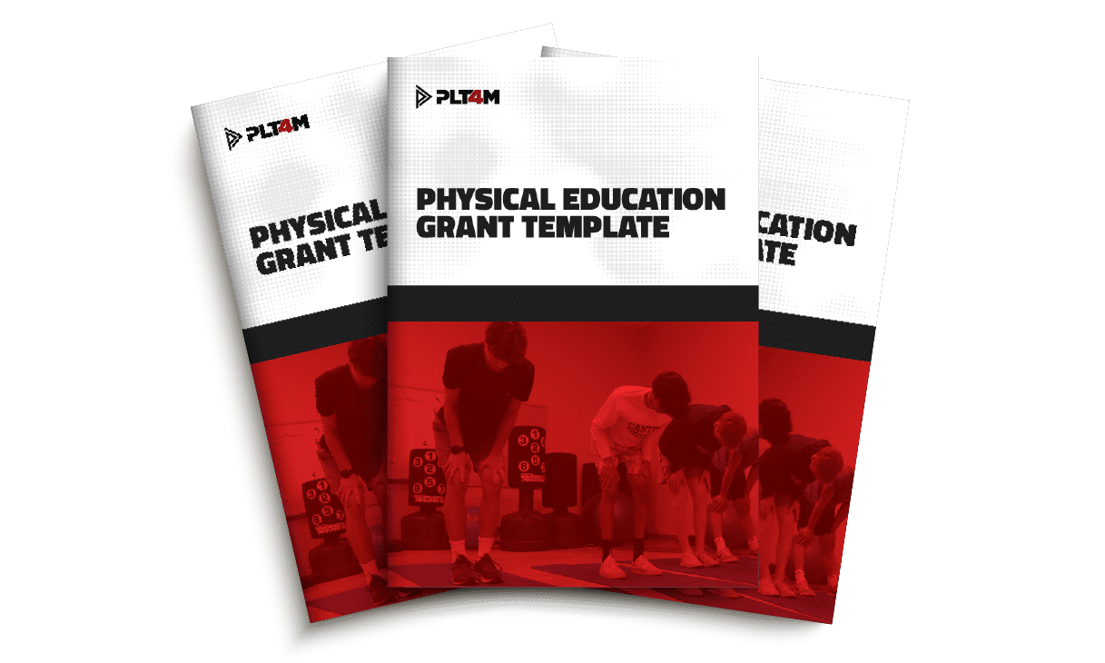 Physical education grant template cover page.