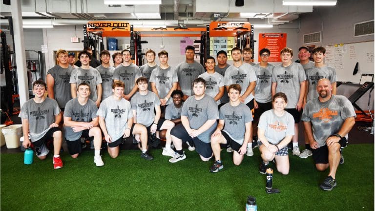 Team picture from Schuylerville Football Summer Workouts.