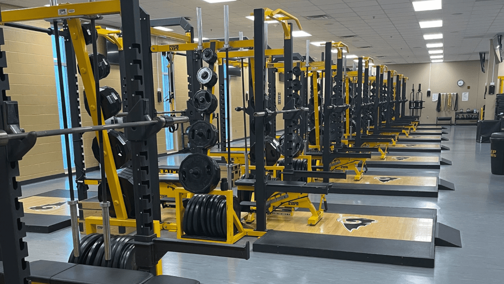 Southeast Polk's weight room.