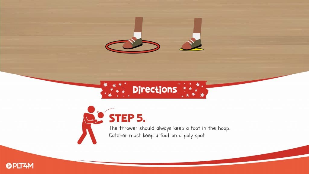 Directions for Catch It, Keep It PLT4M PE lesson plan.