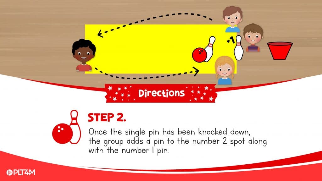 Directions slide for Add A Pin bowling activity.