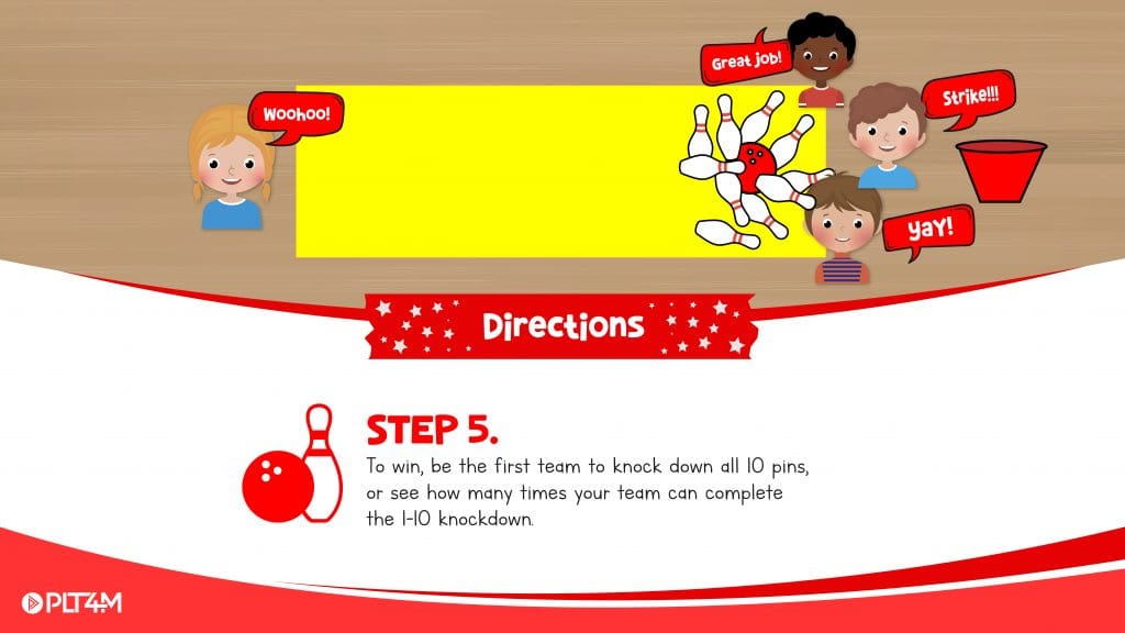 Directions slide for Add A Pin bowling activity.