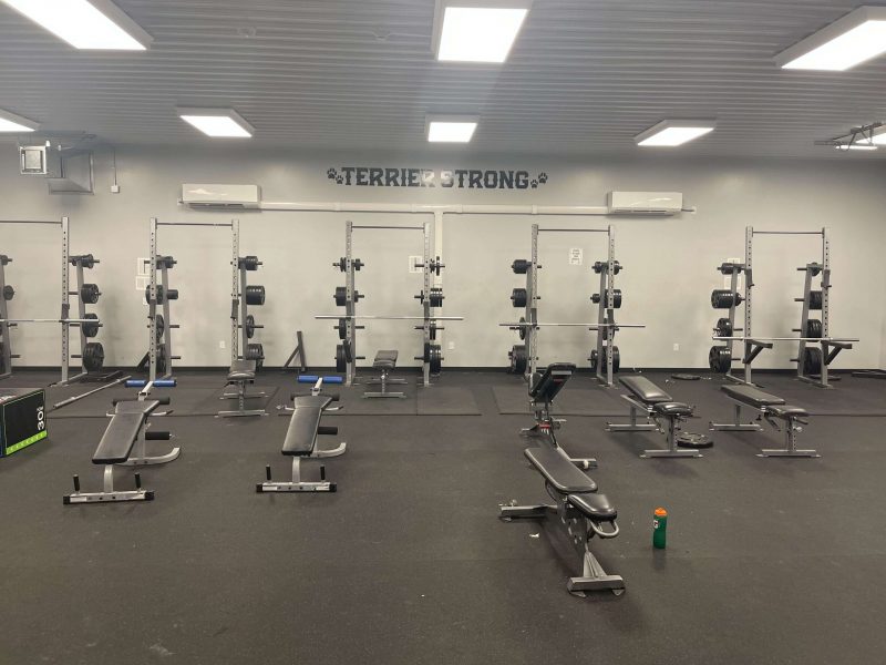 Carbondale weight room. Carbondale weight room.